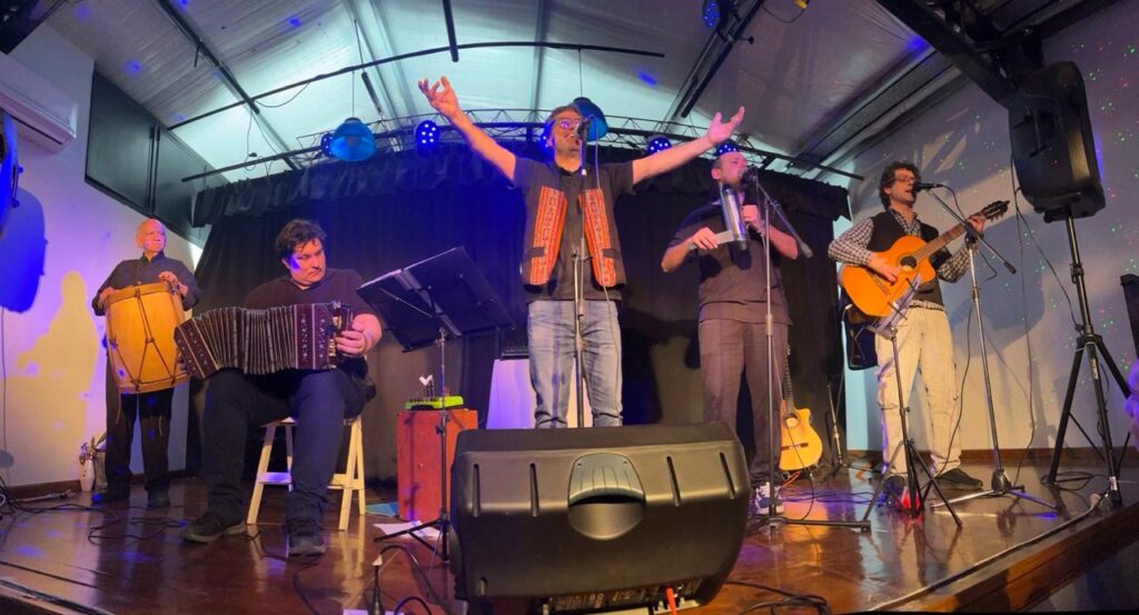 Escenario para obras de teatro en el Conventillo de Nelly